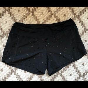 Lululemon Speed Shorts - Black & Stars